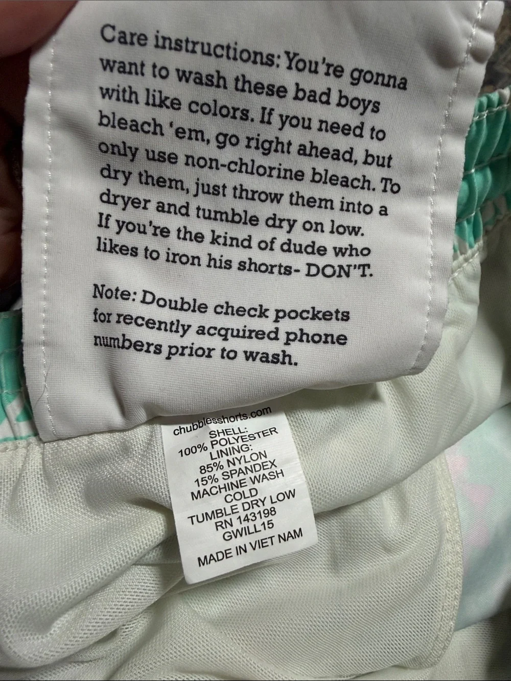 Chubbies Men’s The En Fuegos Pastel Aztec Patterned‎ Swim Trunk Shorts Medium